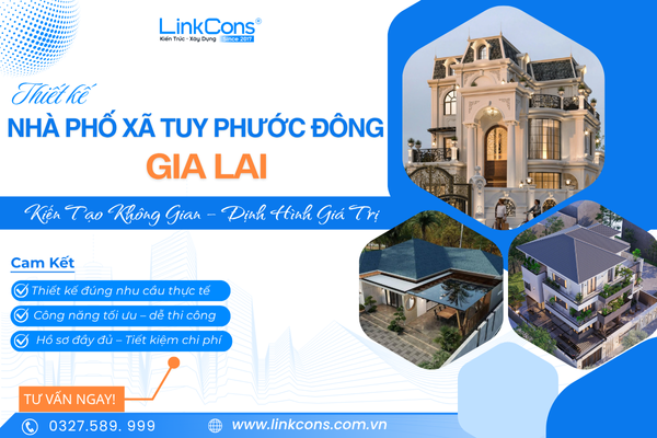 Thiết Kế Nhà Phố Xã Tuy Phước Đông, Tỉnh Gia Lai – Giải Pháp Cho Không Gian Sống Đẹp Và Bền Vững