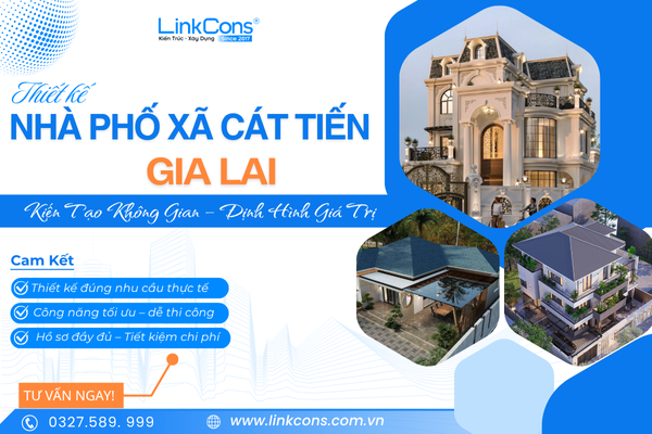 Thiết Kế Nhà Phố Xã Cát Tiến, Tỉnh Gia Lai – Giải Pháp Cho Không Gian Sống Đẹp Và Bền Vững