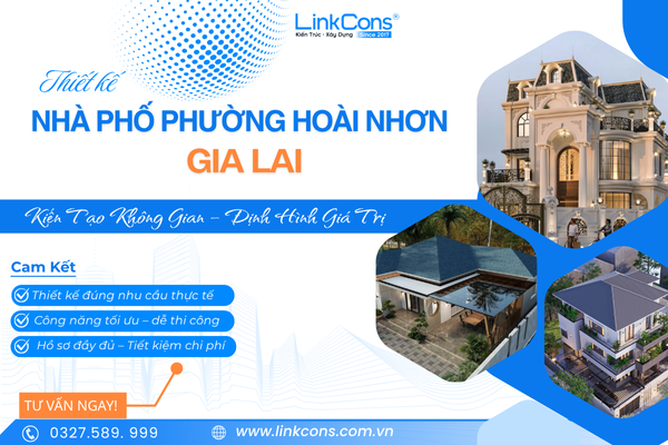 Thiết Kế Nhà Phố Phường Hoài Nhơn Tỉnh Gia Lai – Giải Pháp Cho Không Gian Sống Đẹp Và Bền Vững