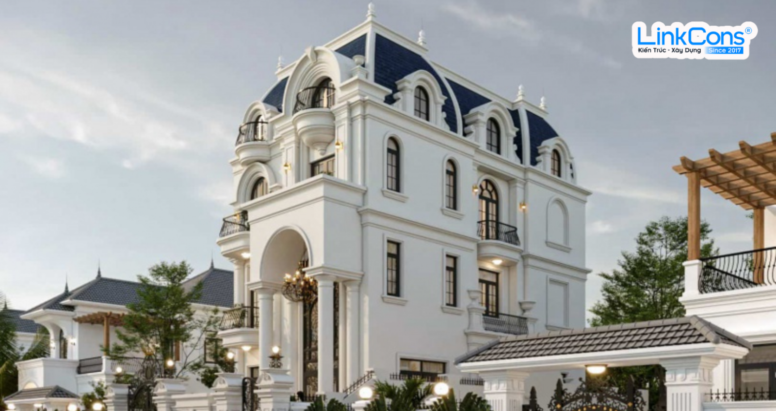 Thiết kế biệt thự tân cổ điển Neo Classical - Linkcons