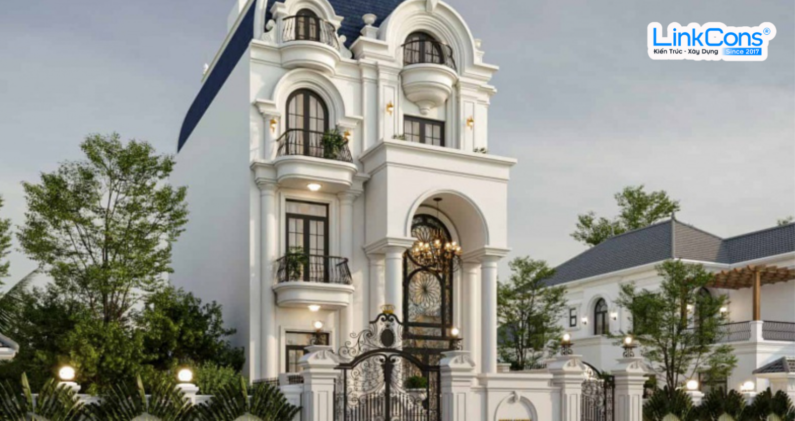 Thiết kế biệt thự tân cổ điển Neo Classical - Linkcons