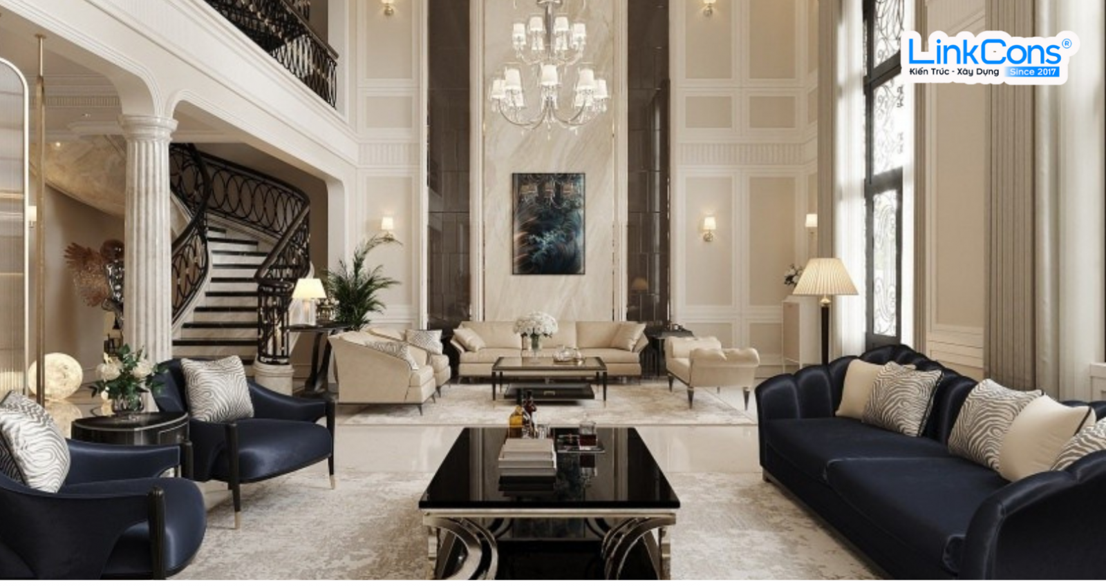 Thiết kế biệt thự tân cổ điển Neo Classical - Linkcons