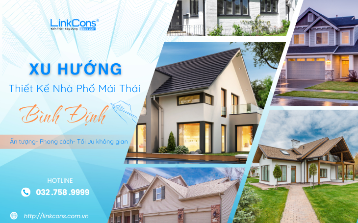 Khám Phá Xu Hướng Thiết Kế Nhà Phố Mái Thái Bình Định Đẳng Cấp